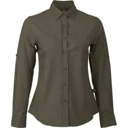 Ladies Heritage Stretch Long Sleeve Shirt Fatigue Front